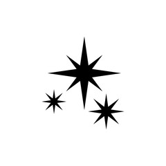 Wall Mural - sparkle vector icon. shine symbol illustration. star sign or logo.