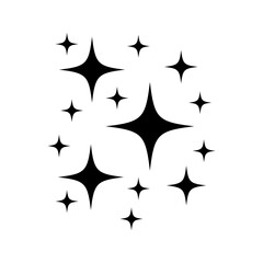 Wall Mural - sparkle vector icon. shine symbol illustration. star sign or logo.