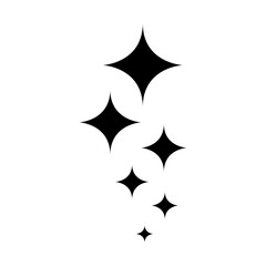 Wall Mural - sparkle vector icon. shine symbol illustration. star sign or logo.