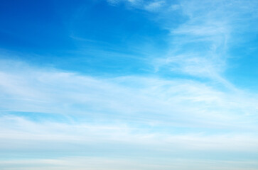 Wall Mural - blue sky with clouds background