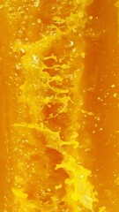 Aufkleber - Super Slow Motion of Splashing Orange Juice. Filmed on High Speed Cinema Camera, 1000 fps. Abstract Liquid Background. Vertical Aspect Ratio. 