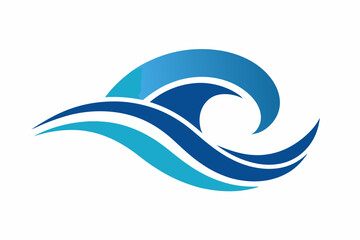sea waves logo vector illustration, wave symbol, wave icon 