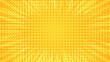 © piggu - abstract yellow comic background with exploding rays and dots pattern