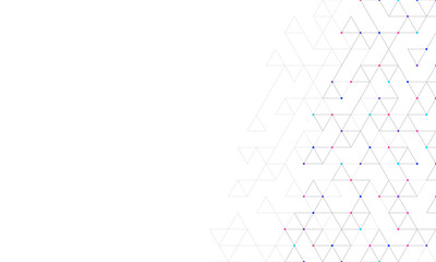 Poster - Abstract vector background with a geometric pattern of triangle shapes. Graphic design element 