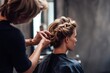 © Dibidus - A skilled hairstylist transforming looks in a stylish salon