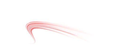 Wall Mural - png vector trail of red red red laser line line line with high-speed motion streak, blur flash, and 