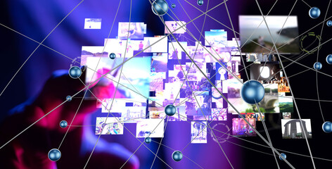 Poster - streaming data picture video material