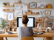 © TE - Creative workspace inspiration home office photography modern environment rear view productivity concept