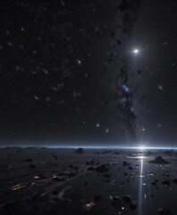 Wall Mural - Myriad glittering stars across a deep, black universe , stars,  beauty