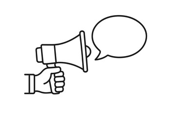 Leinwandbilder - Collection of web icons featuring various communication symbols for digital use