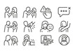 © Zaleman - Set of simple web icons depicting various interactions and emotional expressions in social contexts