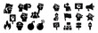 © Zaleman - Collection of web icons depicting social justice symbols and protest themes