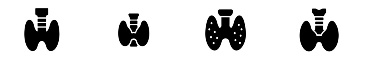 Fototapete - Collection of web icons representing various gaming controllers in a minimalist black design
