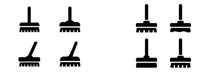 Poster - Set of web icons featuring a variety of cleaning tools designed for digital applications and user interfaces