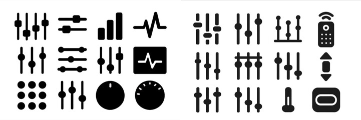Fototapete - Collection of web icons showcasing user interface elements for design and development purposes