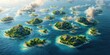 © Ah Pich  - About 100 different islands in a fantasy ocean.