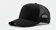 © Lumeo - Black trucker hat with mesh back panel