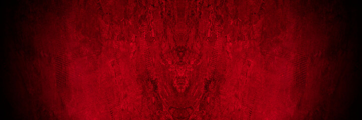 Aufkleber - Old wall texture cement black red  background abstract dark color design are light with white gradient background.