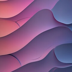 Wall Mural - abstract waves flowing in gradient colors creating a modern design background with smooth curves and