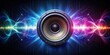 © ทองขาร พอใจ - Deep bass sound waves radiating from a vibrating speaker