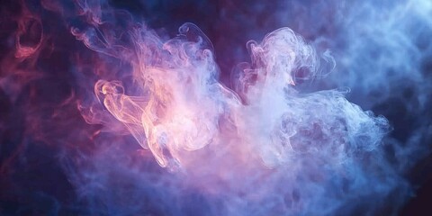 Wall Mural - pastel light leaks glow around soft-edged shapes like vapor.