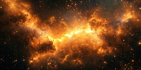 Wall Mural - solar flares and twinkling stars forming shapes from an open storybook
