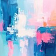 © Natty - Vibrant abstract painting featuring swirling shades of blue and soft pink, creating a dynamic interplay of color and texture that evokes emotion.