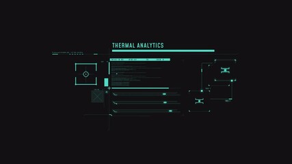 Info text Hud display in 4k with transparent background