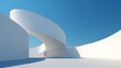 © sakib - Abstract White Architectural Design Against Blue Sky