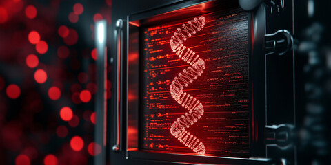 Wall Mural - exploring the intersection of science policy and ethics in genetic research laboratory setting digit
