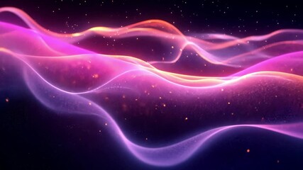 Wall Mural - cosmic flow: vibrant waves of energy ripple across a mesmerizing background, emanating a sense of ot