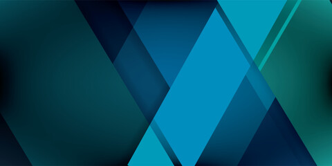 Wall Mural - green turquoise and blue background vector overlap layer on dark space for background design