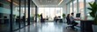 © OrlandoE - Sleek modern office interior, blurred activity, energy, aesthetic