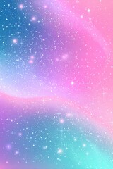 Wall Mural - pastel galaxy digital art background with sparkling stars and dreamy colors for fantasy and sci-fi p