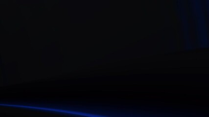 Wall Mural - Abstract red glowing line flowing on black background. Simple loop able backdrop animation