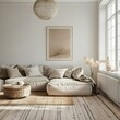 © Shehroo Time - Nordic Living Space with Light Sofa and Wooden Flooring