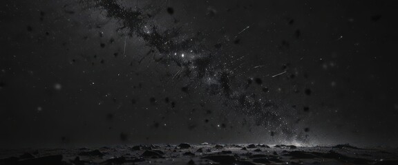 Wall Mural - Brilliant starlight scattered across inky black, cosmic dust,  magical,  pattern,  sky