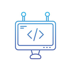 coding vector icon
