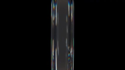 Glass circle composition. Computer generated 3d render