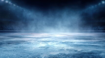 Wall Mural - a stunning image of stunning image of ice hockey rink background.