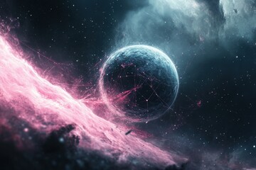 Wall Mural - Mystical Cosmic Landscape