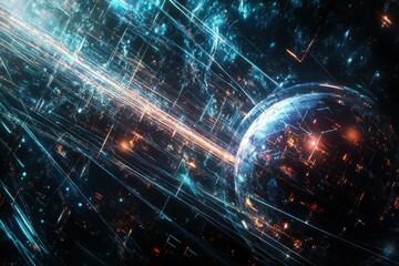 Wall Mural - Futuristic Space Technology