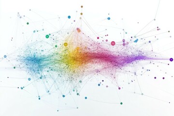 Wall Mural - Abstract Network Visualization