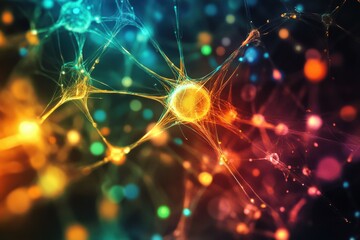 Wall Mural - Neural Network Visualization