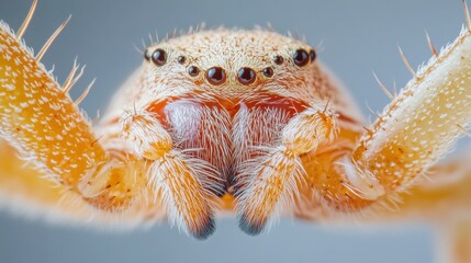 Intricate spider portrait detailed macro photography of arachnid