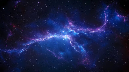 Wall Mural - amazing blue galaxy