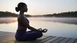 © Whisnu - Calm and Reflective Meditation at Dawn by the Lake