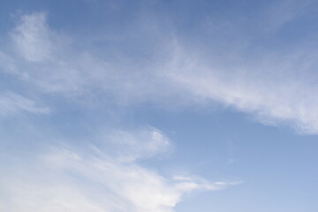 Wall Mural - beautiful blue sky and white cloud background in springtime