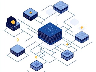 complex network of interconnected data storage units.