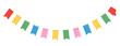 © Thanh - Colorful Triangular Bunting Banner on White Background